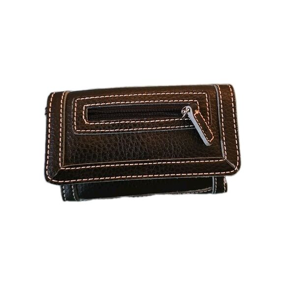 Ladies Vintage Genuine Leather Trifold Wallet Pre-owned In Excellent Condition - Picture 1 of 5